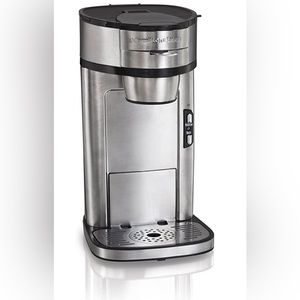 Hamilton Beach Scoop Single Serve Coffee Maker, Fast Brewing, Stainless Steel